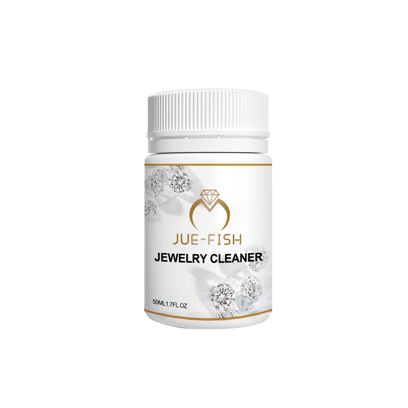 Jue Fish Jewelry Cleaner Solution for Diamond Necklaces - Rust & Ash Removal, Metal Care Liquid