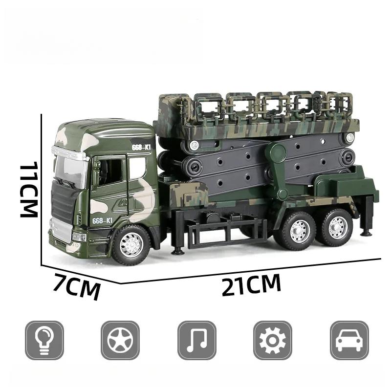 136 Die Cast Alloy Engineering Car Model Playset Simulation Fire Game Rescue Tower Car Echo Sound Light Kids Birthday Gift B158