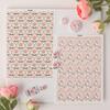 Flower Clay Transfer Paper Bird Flower Transfer Paper Water Soluble Transfer Paper for Clay Earrings Jewelry Making