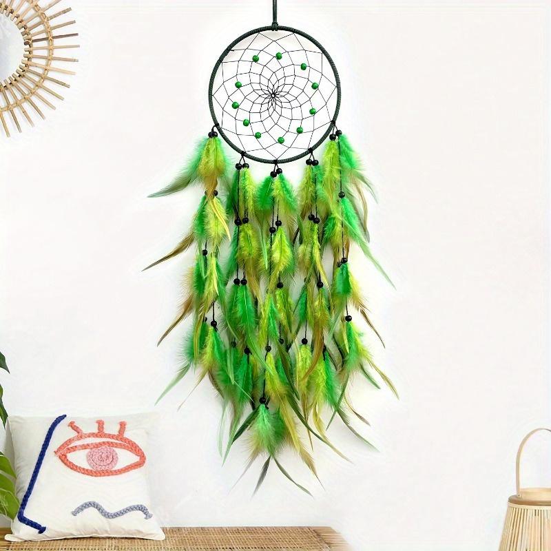 

1 шт. Красивый полихромный ловец снов, подвеска для украшения стены в лесном стиле, креативное украшение для стены дома