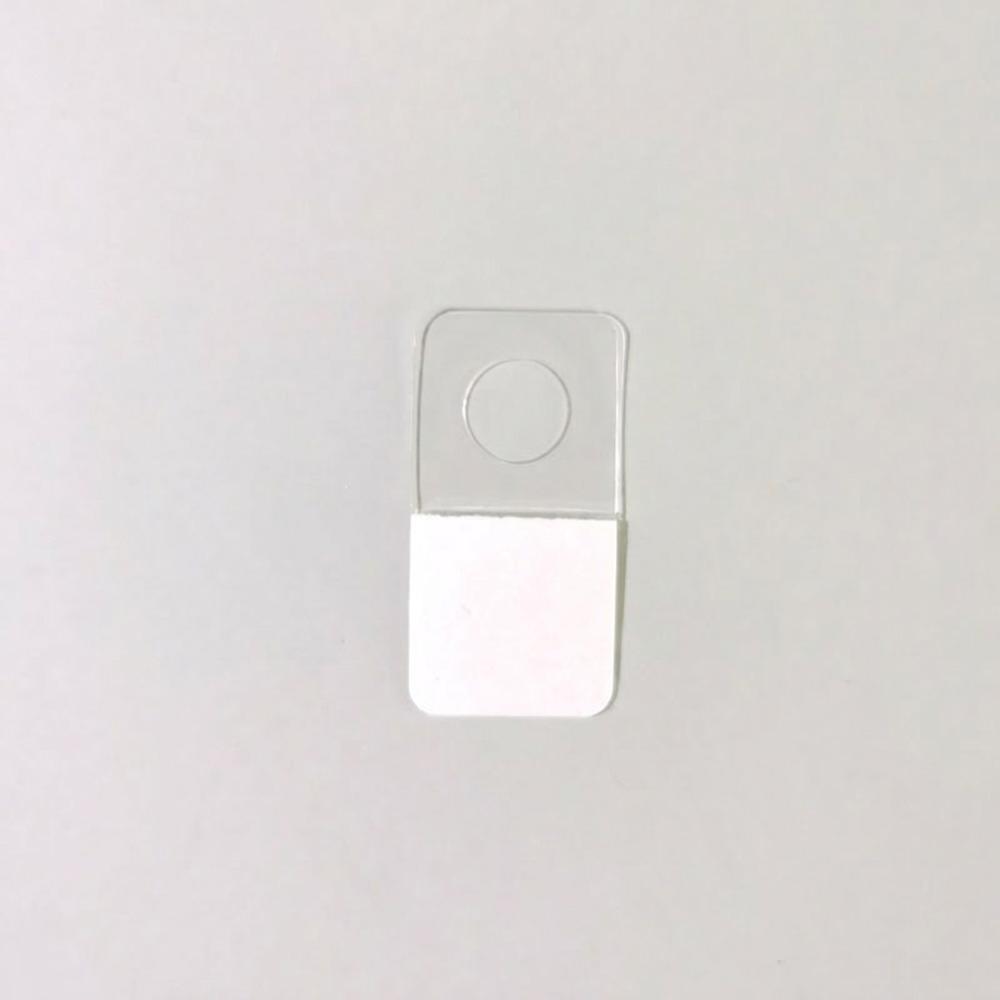 

100PCS Self-Adhesive Adhesive Hang Tabs PET Plastic Store Retail Hang Tabs Merchandise Package 40x20mm/1.57x0.79in