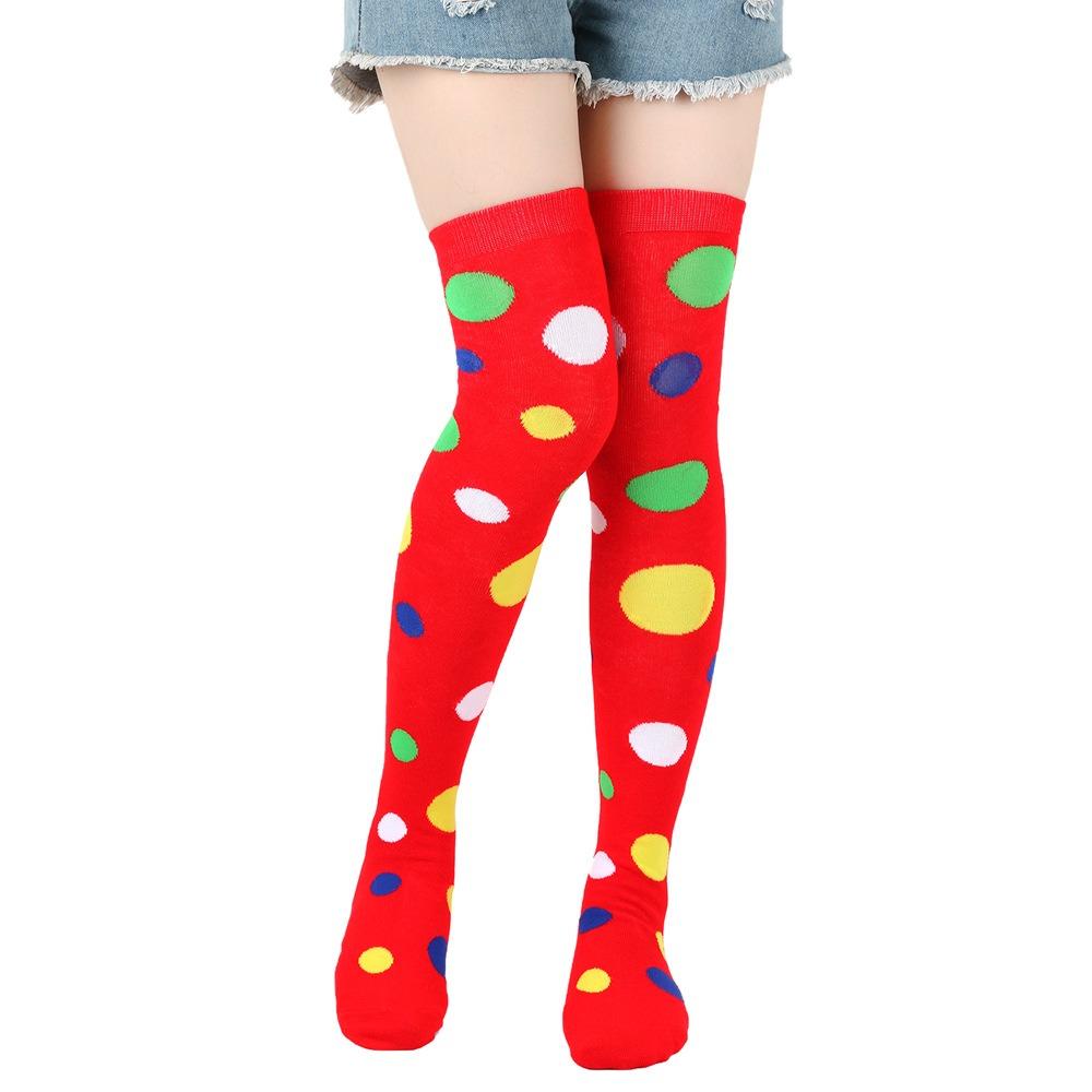 New Style Stockings Socks Polka Dot Over-The-Knee Socks Cosplay Soft Wear-Resistant Socks Polka Dot Colorful Stockings