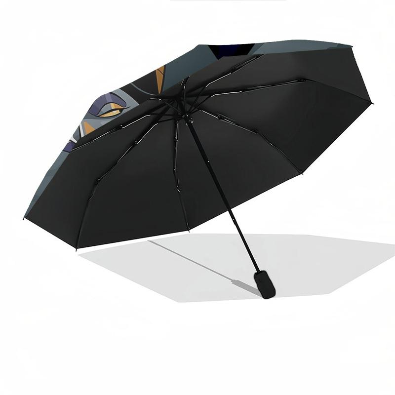 Maleficent, Raven Themed Automatic Opening and Closing Umbrella, Brightly Colored 8-rib Portable Umbrella, Suitable for Men and Women, A Perfect Gift
