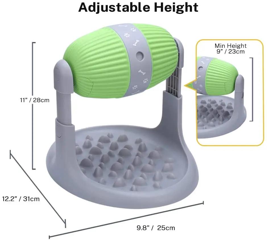 Haustierspielzeug Langsamfutterspielzeug für Hund & Katze Interaktives IQ-Training Leckerli Langeweile Gesundheit Diät Futterspender und Höhenverstellbar