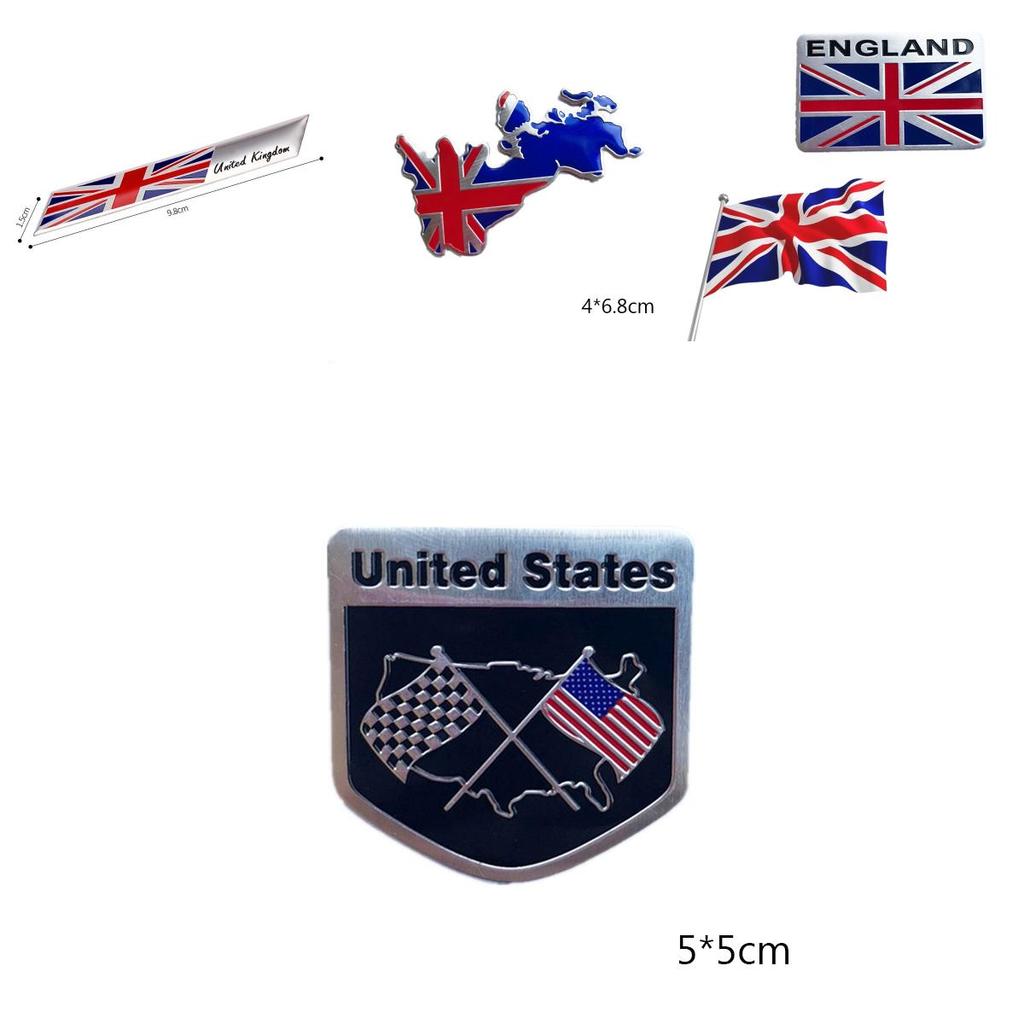 Britische Flagge 3D Stereo Autoaufkleber Für Modifizierte Karosserie Helmdekoration