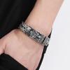 Cool Punk Chinese Loong Dragon Head Bracelet for Men 16MM Width Double Layer Square Franco Chain Bracelets Men's Male Jewellery