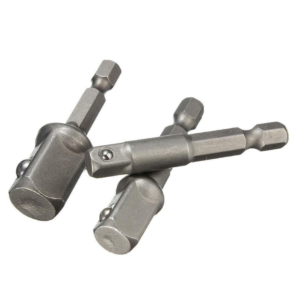 Hylsadapter sexkantsborrskruvdragare 3 st Power Extension Bar Set Skiftnyckelförlängning