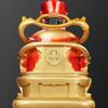 2025 Wen Cai Shen Statue: Copper-Colored for Inviting Wealth, Ideal for Home or Living Room Worship.