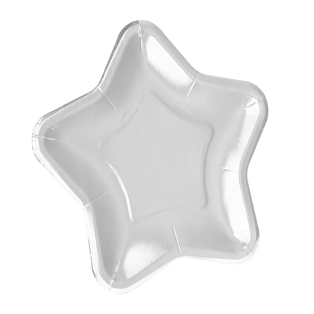 M-Modern-30Pcs Star Shaped Paper Plates Gold Disposable Party Plate Pentagram Dinnerware Plate For Tableware Supplies