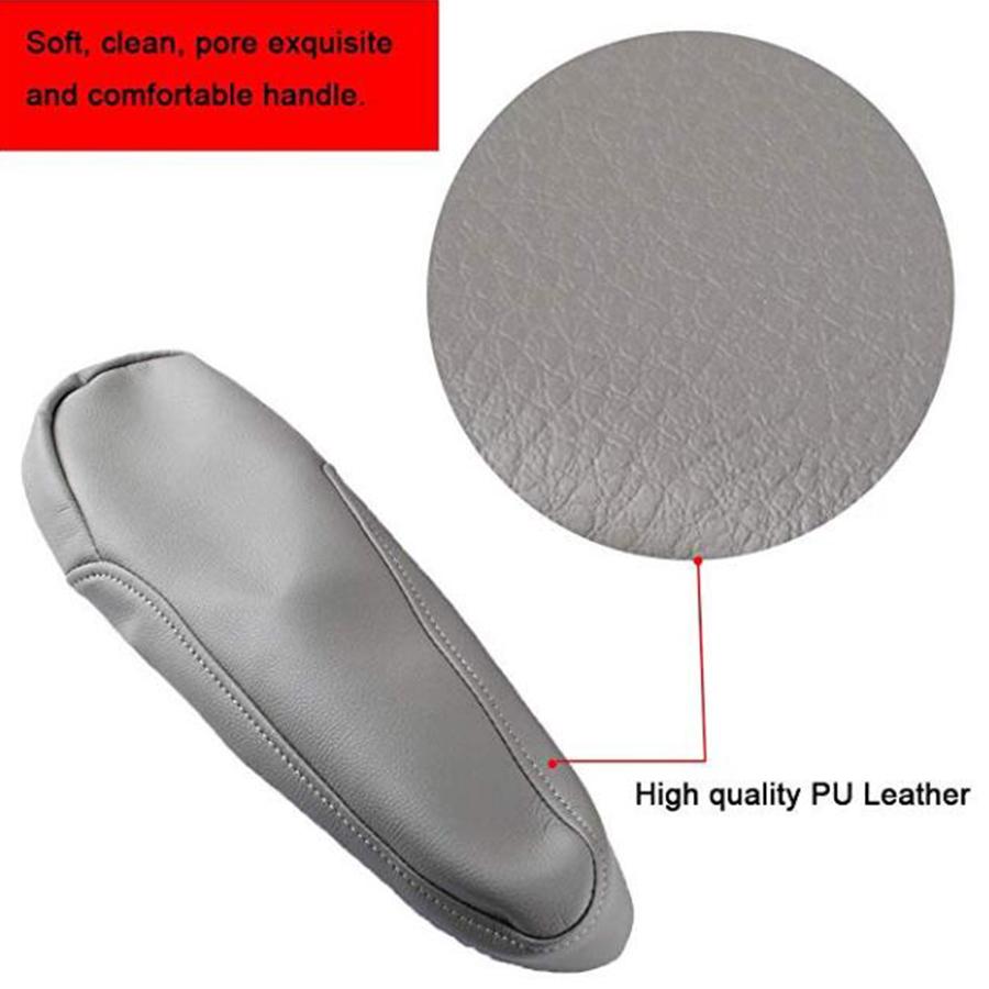 Levý a pravý šedý koženkový kryt loketní opěrky do auta pro Honda Odyssey 2005-2010