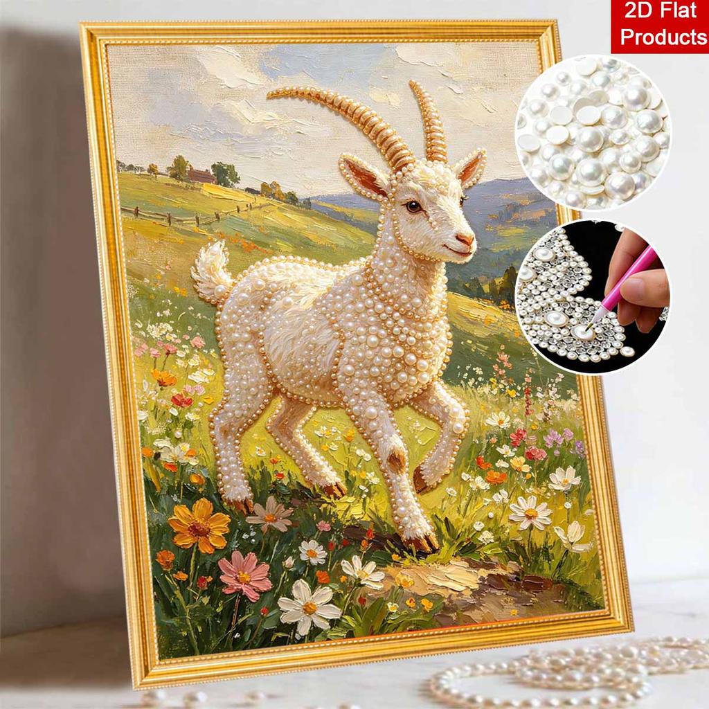 Pearl Goat Painting Kit Painting Art Handmade Diy Home Decoration Painting