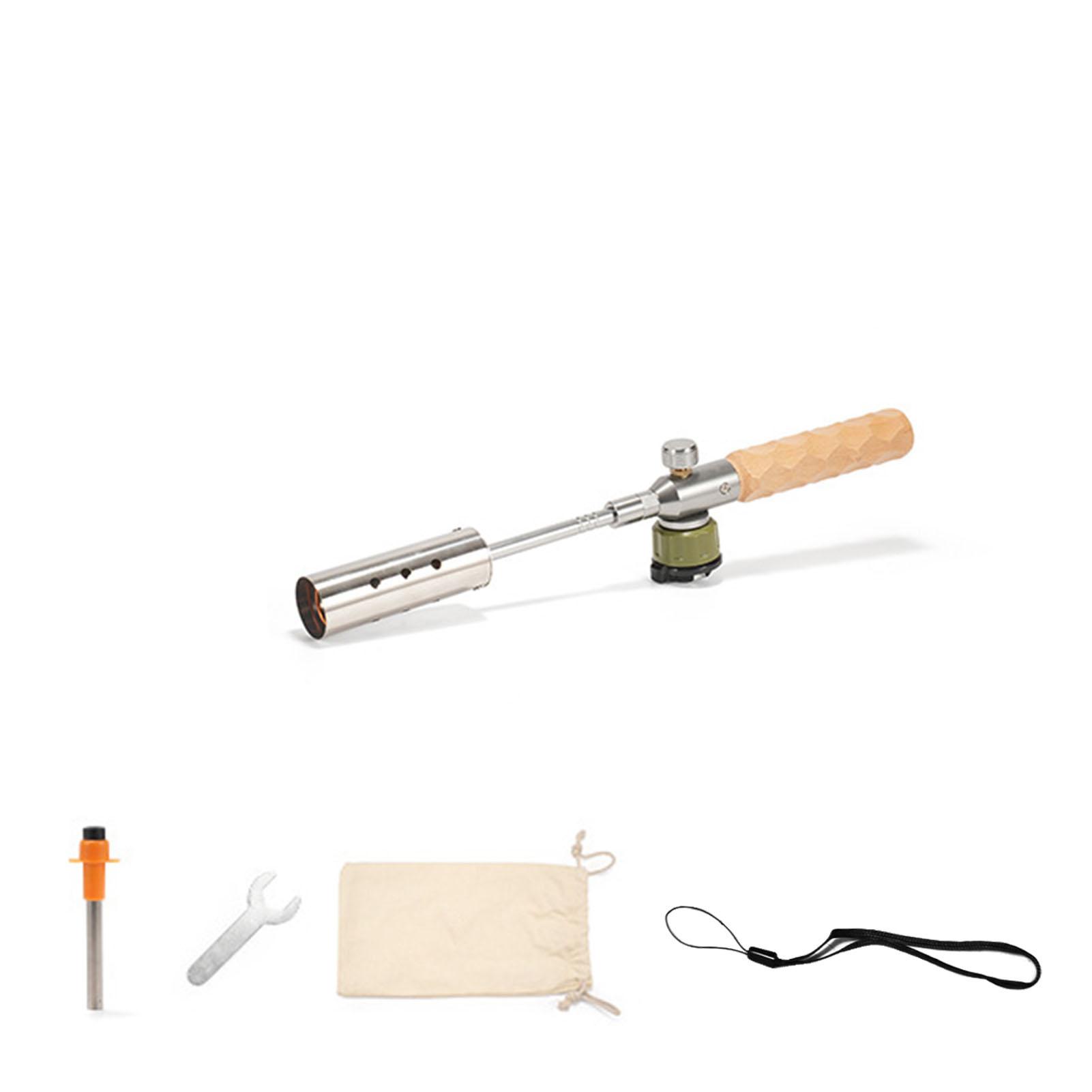 

Портативный огнемет Регулируемая мощность огня с сумкой для хранения Факел для сорняков для улицы Short Gun Gray