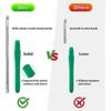 Colorful Crochet Hook Set with Ergonomic, Soft Rubber Handles for Comfortable Handling; a Household Crochet Tool Set with a Carrying Case (green).