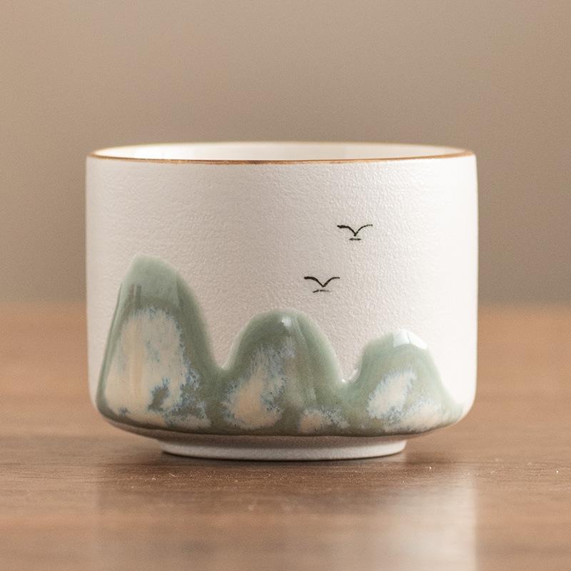 

Чисто ручний розпис Юаньшань чашка-майстер великої місткості одинарна керамічна чайна чашка чашка для дегустації чаю набір для чаю Кунг-Фу подарункова коробка преміум-класу подарунок