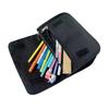 New Yellow Duck Triangle Double-layer Flip Pen Case for Boy/Girls Best Gifts 2D Flat Cartoon Pen Bag School Supplies