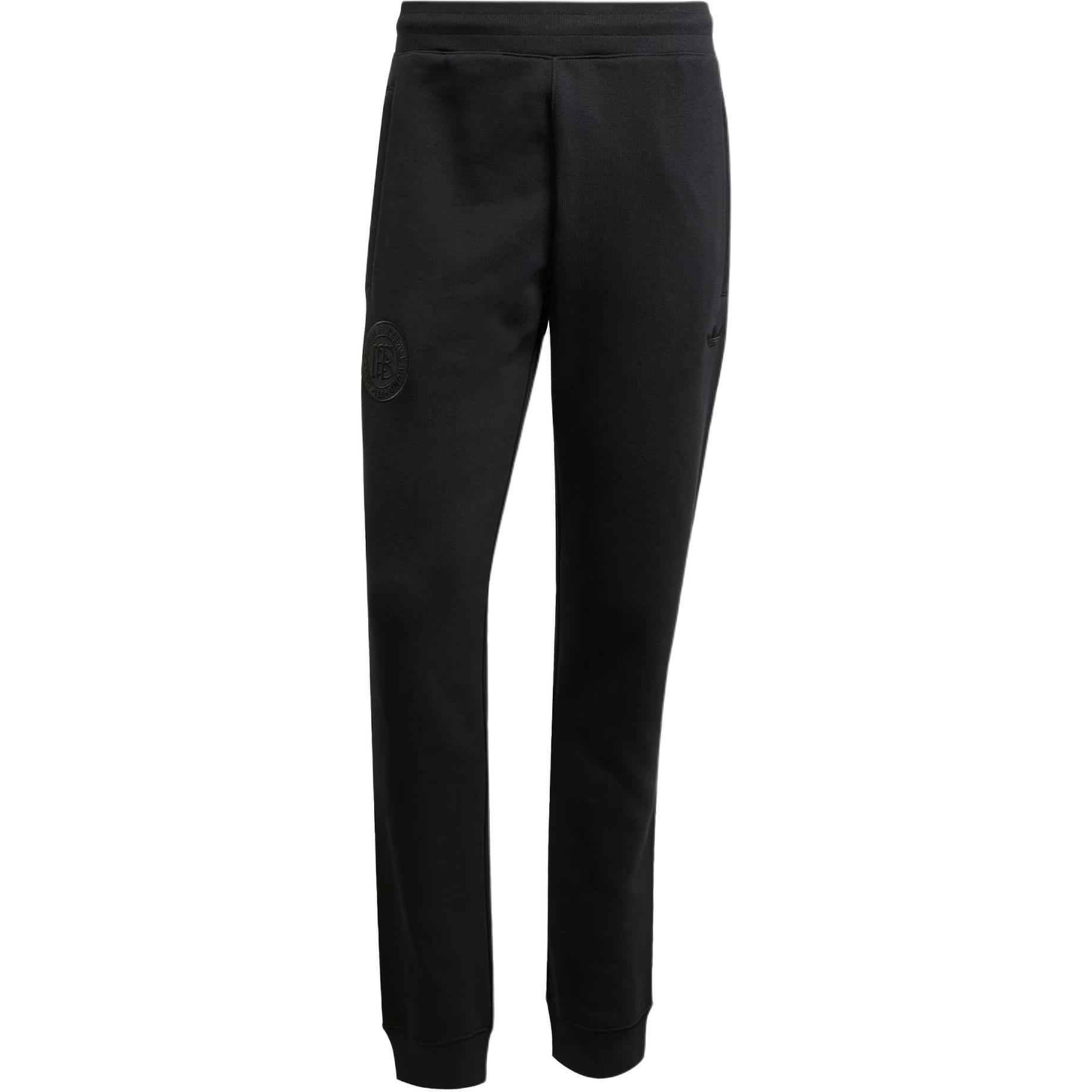 

Adidas Originals Anniversary SS25 Серия к 125-летию Футбольной ассоциации Германии Зауженный крой Мягкие Стильные Спортивные штаны Мужские штаны Черные JD7136 XL