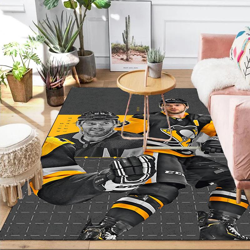 Pittsburgh Hockey Player Crosby Area Rug Suitable for Indoor And Outdoor,Carpets for Homes, Offices, Living Rooms,Home Decor,Christmas Gift