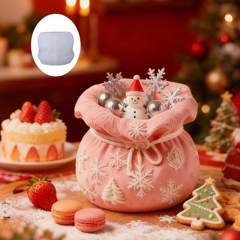 Flexible Silikon Glücksbeutel-Form Pflanzgefäßform für Harzkunst Beton Zementguss und Dekorative Kerzenbehälter