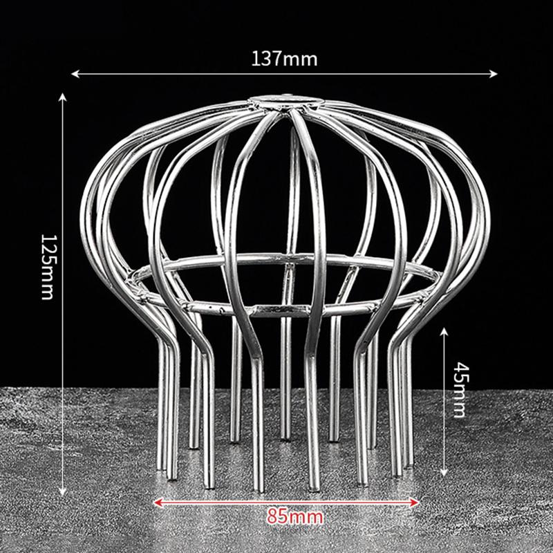 Gutter Guard Strainer Stainless Steel Gutter Balloon Mesh Fittings Roof Drain Pipe Drain Filter for Leaves Debris 5/7.5/11/16 CM
