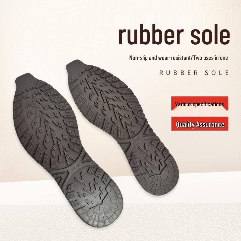 Basketball Shoe Sole Repair: Anti-Slip Wear-Resistant Rubber Patch with Silent Leather Finish