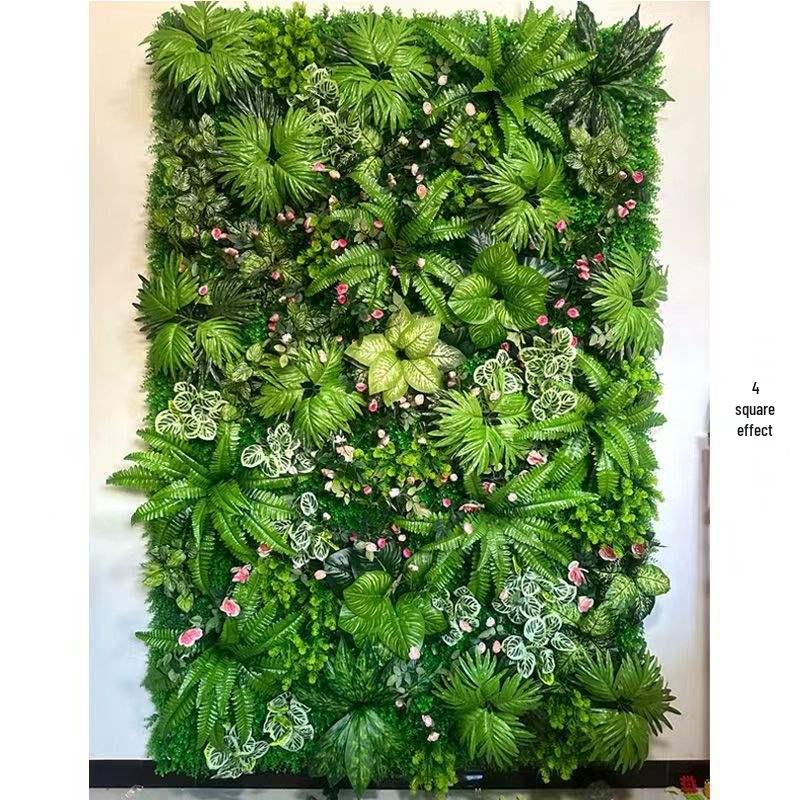 Artificial Green Wall with Roses for Indoor/Outdoor Decor