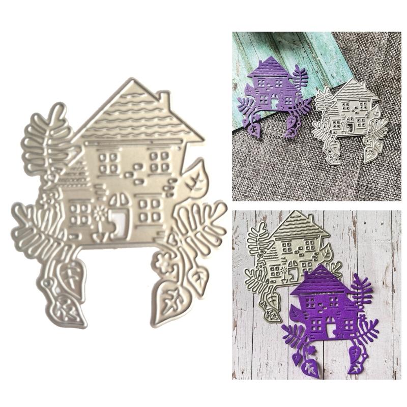 Metal Die Cuts Straw House Embossing Stencil Cutting Dies Card Making Scrapbooking Paper Craft DIY Template Handmade