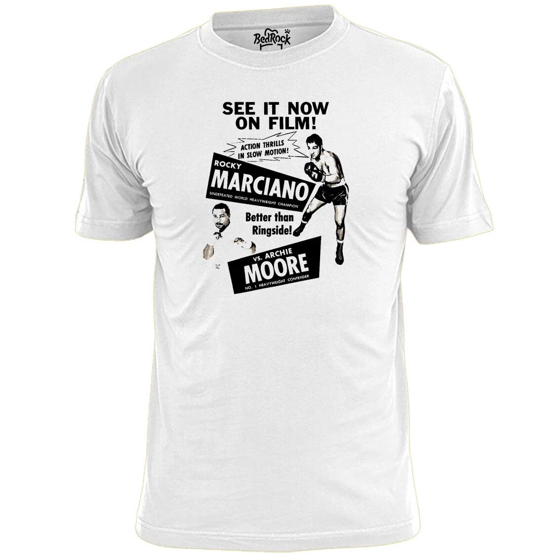 

Mens Rocky Marciano v Archie Moore Vintage Boxing Poster T shirt S
