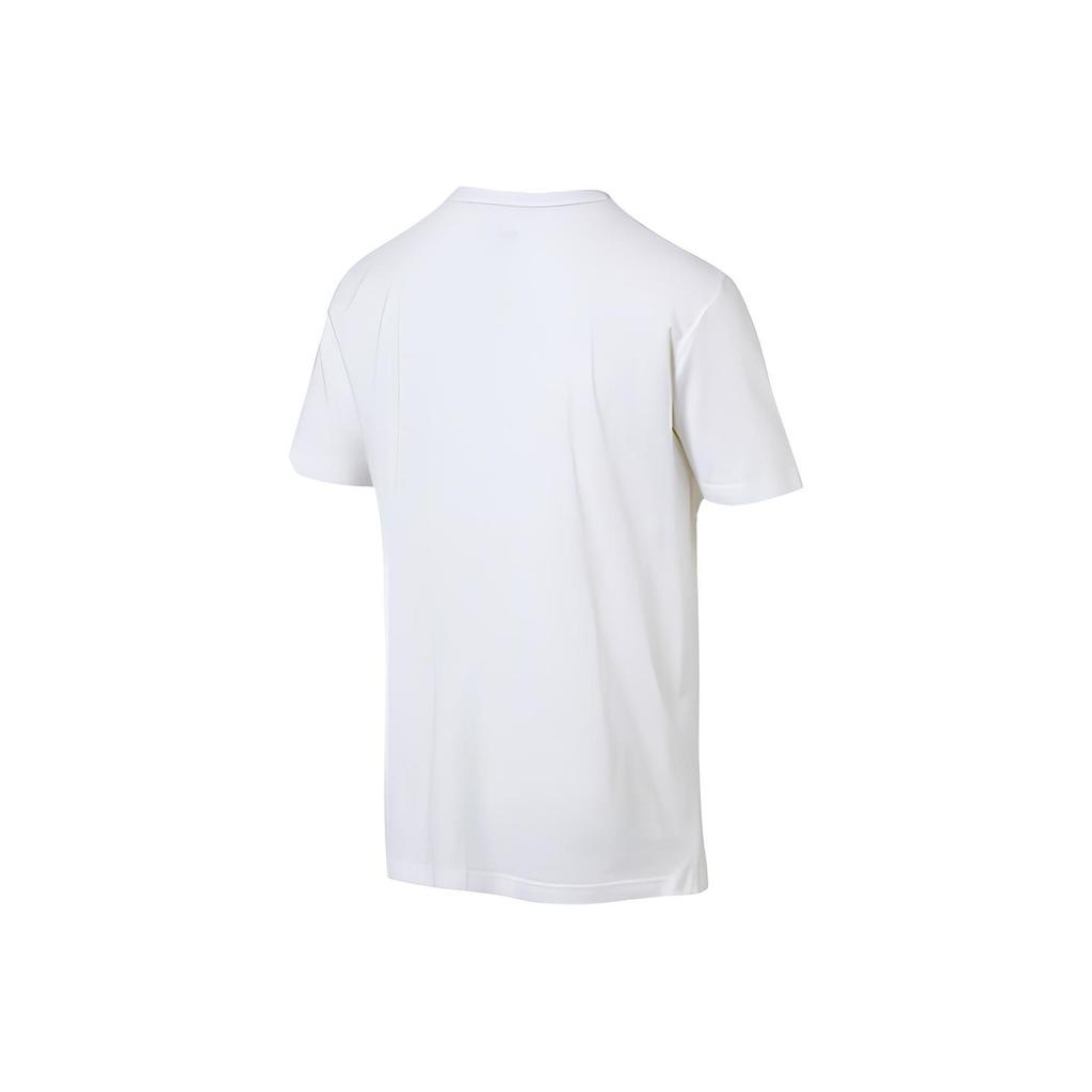 Puma Stil Druck Rundhals Kurzarm T-Shirt Herren Tops Weiß 593029-02