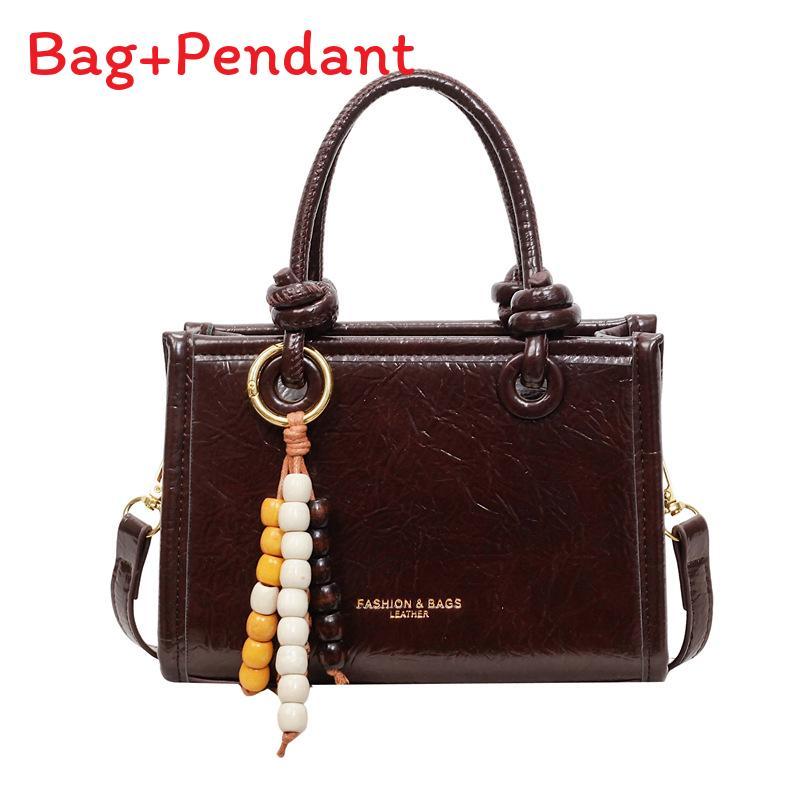 Urban Style Pu Small Crossbody Bag With Stitching Details For Casual Outings
