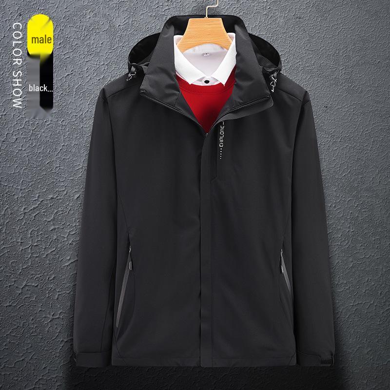 Unisex Thin Windproof Waterproof Spring/Autumn Outdoor Shell Jacket, Single Layer, Ideal for Mountaineering.