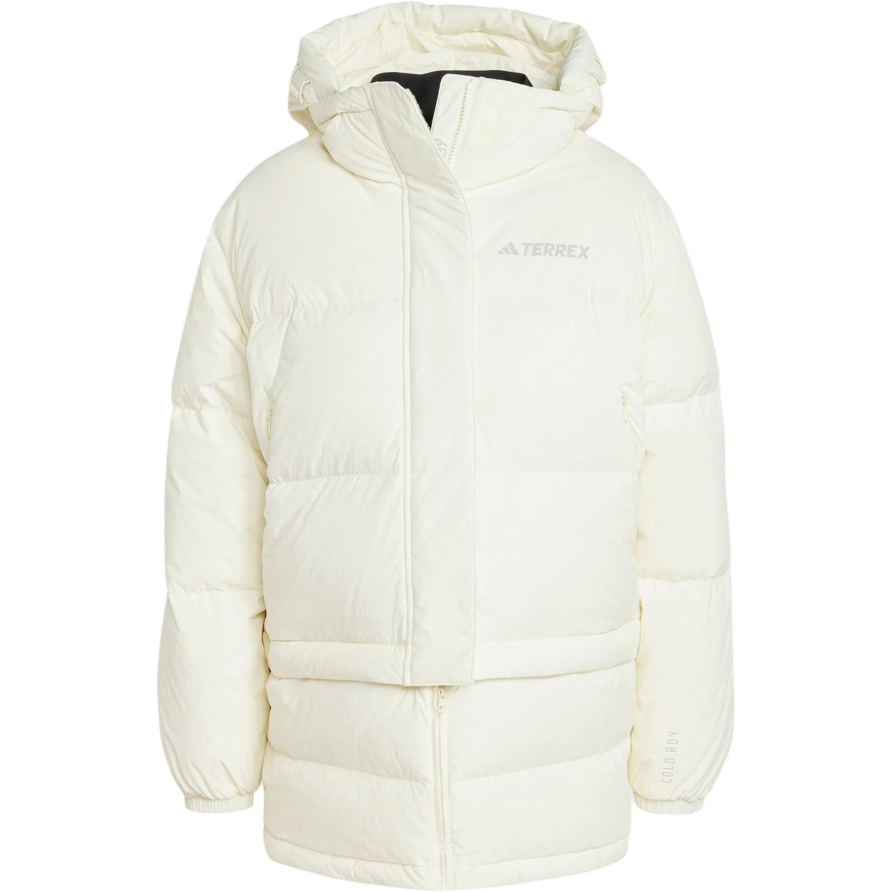 

Adidas Terrex Cold.Rdy FW24 Xploric Wind.Rdy Outdoor ветрозащитная теплая водостойкая спортивная хлопковая куртка женские куртки белого цвета IX7929 S