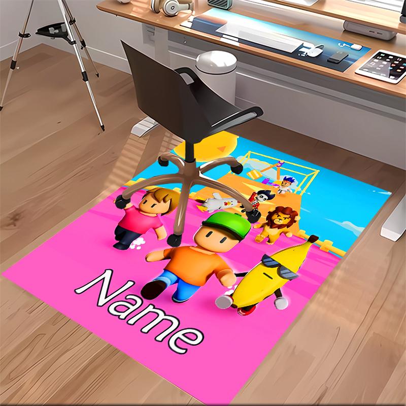Custom personalization Stumble Guys Print Area Rug - Soft, Washable Non-Slip Indoor Mat,Living Room,Home&Office Decorative Rug