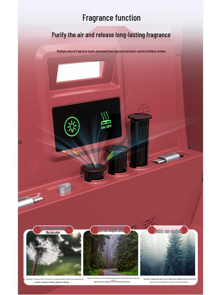 AITO M8/M7 Control Aroma Diffuser & Fast Charger Accessory