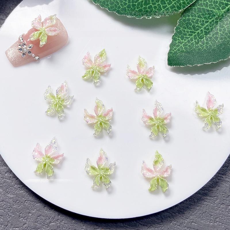 

20 шт. Смешанные смолы для нейл-арта, маленькие разноцветные цветы, дизайн шармов для ногтей, светящиеся шармы, DIY крафт для 3D украшения ногтей
