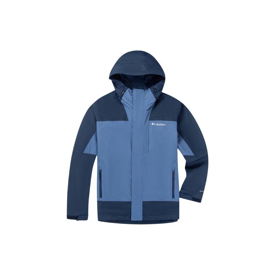 Columbia Color Block Spliced Outdoor Shell Warm Fleece Three-In-One Waterproof Windproof Rain Jacket Men jackets WE4438-478
