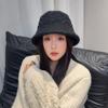 Knit Adjustable Bucket Hat For Women Large Head Size Autumn Winter Sun Protection