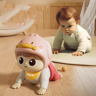 Toddlers Learn To Crawl Toys 1PCS J Electric Early Education Fun Crawling Doll Will Call Mom and Dad To Coax Baby Toys