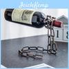 Wine Chain Bottle Iron Holder Hanging Wine Bottle Display Rack Kitchen Storage Rack Home Desktop Decoration