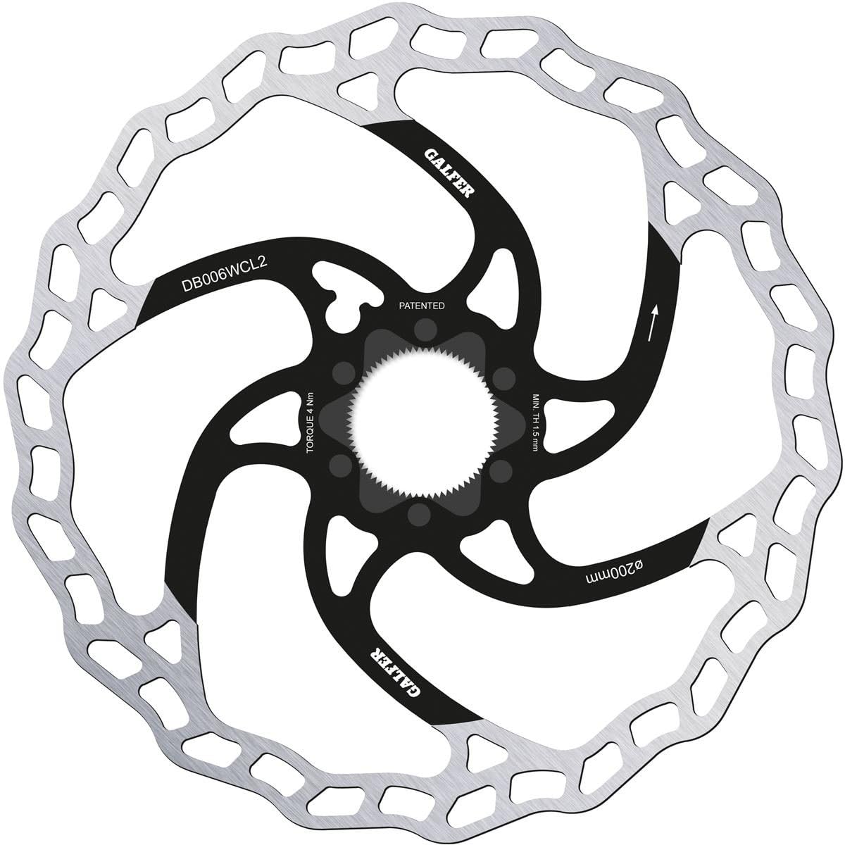 

GALFER BRAKING SYSTEMS Disc Brake Rotor DB006W2CL DISC WAVE MTB (Center Lock) 200/2.0mm