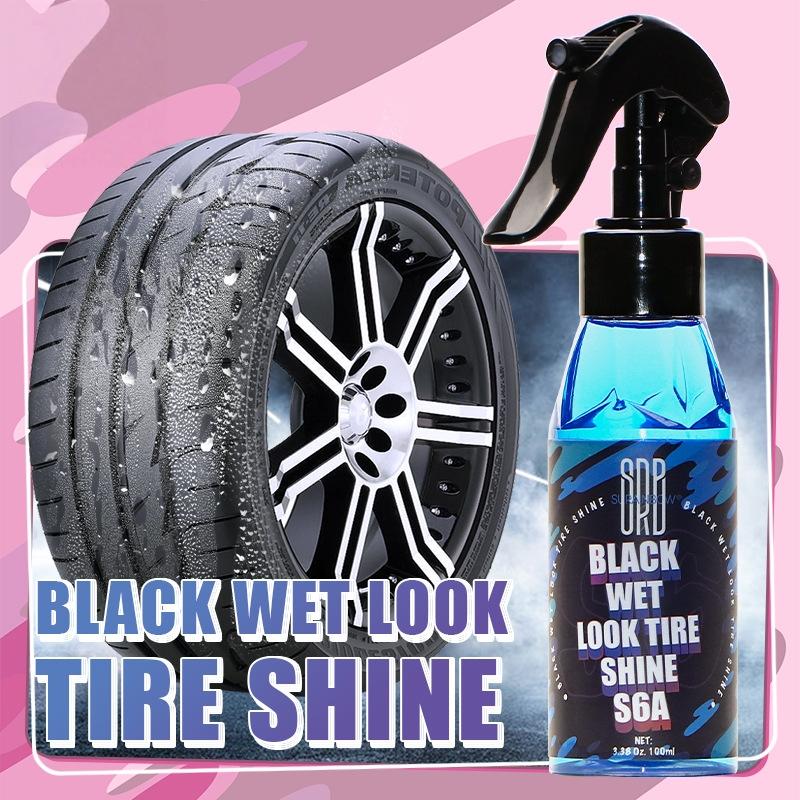 1Pcs Protection Long-Lasting Tire Shine Spray 100Ml Motorcycle Black Wet Look Tire Shine Dressing For Deep Glossy Finish