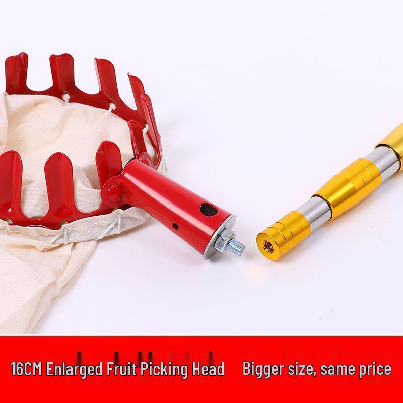 Telescopic Stainless Steel Fruit Picking Pole, Retractable & Super Hard for High-Altitude Toona Sinensis Harvesting