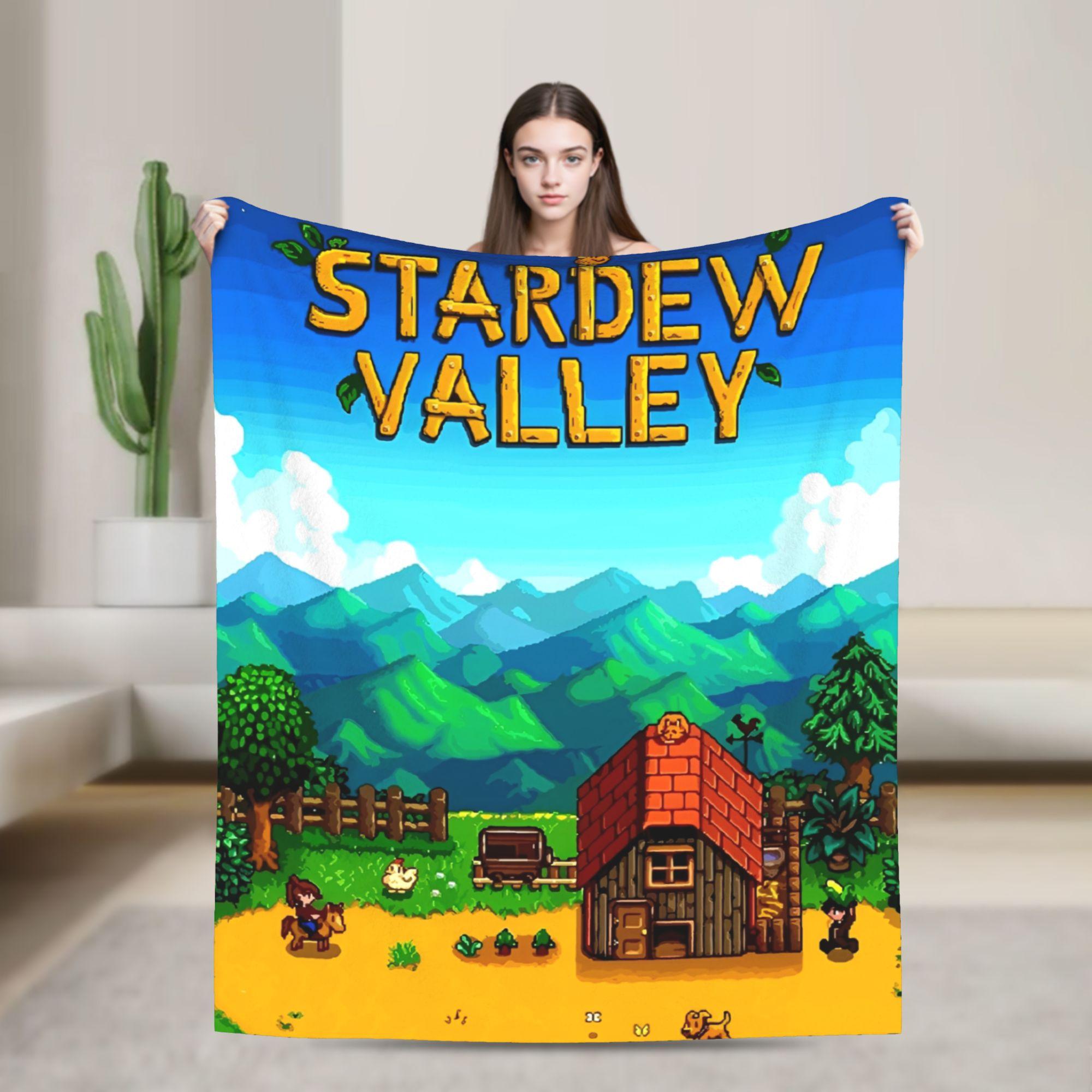 

Creature in Stardew Valley Blankets Flannel Cute Jimino Animals Warm Throw Blanket for Home Couch Quilt Multi-function 75x90cm