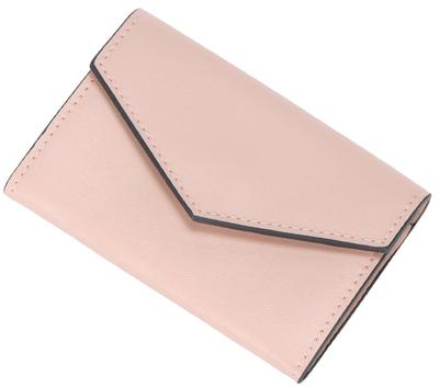 Altro Rose Pink Business Card Case for Women, 2-Pocket, 2-Compartment Business Card CaseHolder, Holds 20 To 30 Cards, Synthetic Leather, Stylish,