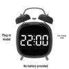 Creative GH8032 Multifunctional Large LED Metal Alarm Clock