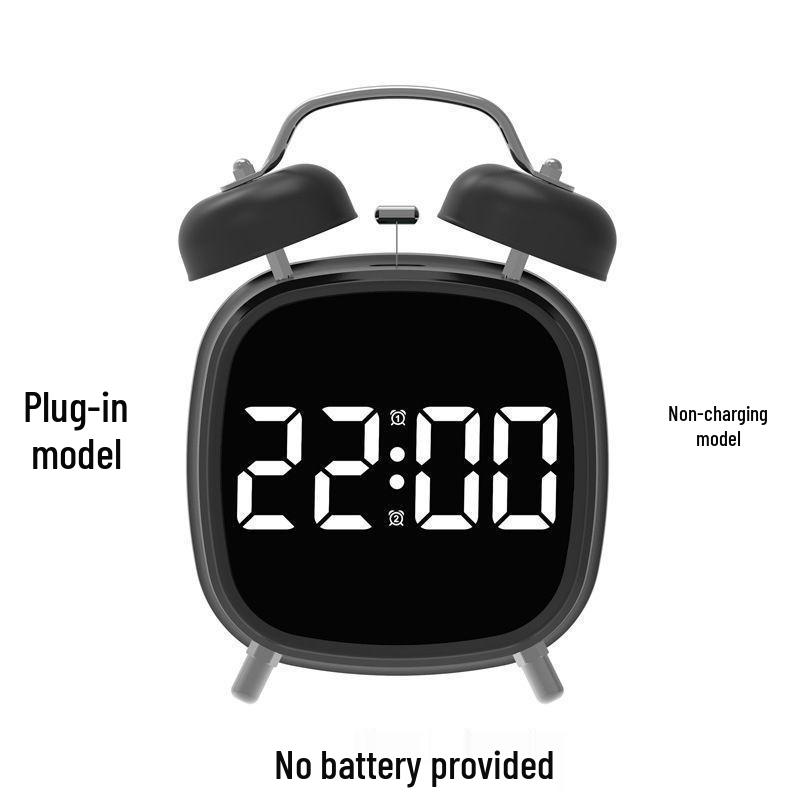 Creative GH8032 Multifunctional Large LED Metal Alarm Clock