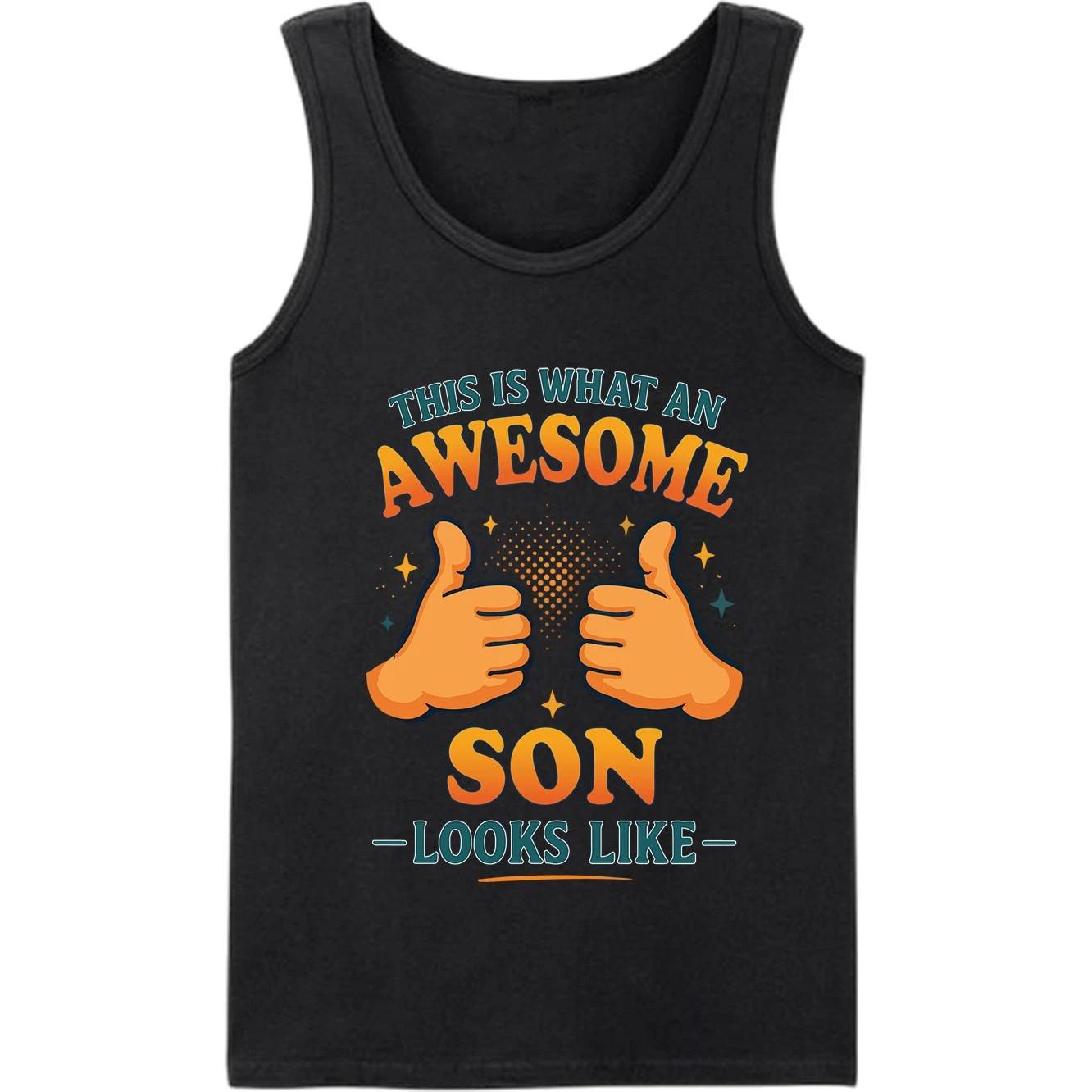 This is What an Awesome Son Looks Like Vest - Gift for Kids, Men 4XL