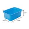 Sanko Plastic King Tub, Square, 78L, with Drain Plug, Blue