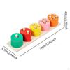 Montessori Wooden Shape Sorter, Stack and Sort Board, Educational Matching Toy for