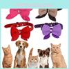 Елегантний регульований нашийник-метелик для собак і кішок з міцного ПУ матеріалу