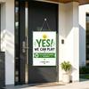 Front Door Play Status Sign, Reversible Double Sided Metal Door Hanger Plaque for Family with Kids and Neighbor Visit